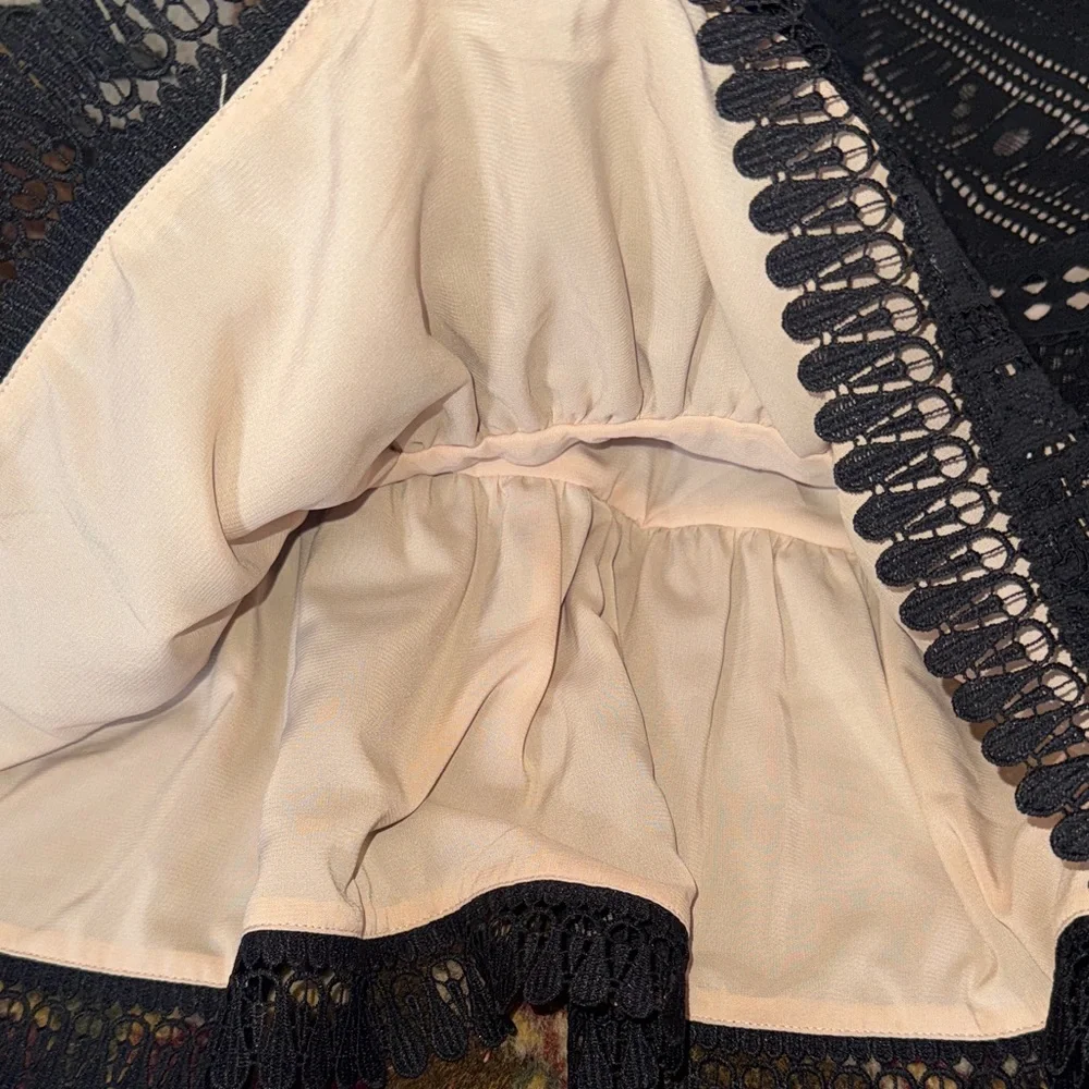 Anthropologie hailee c new black Bella Lace Dress - Picture 4 of 6